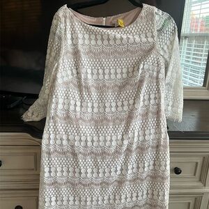 Elegant White Lace Dress